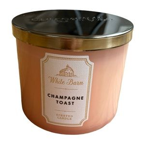 Bath and Body Works White Barn Champagne Toast Three Wick Candle NEW